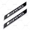 2 Pcs 3D AMG Logo Metal Sticker Car RearTrunk Decals for Mercedes Benz AMG W203 W204 W205 W211 W222 W168 W251 CLS A B C Class