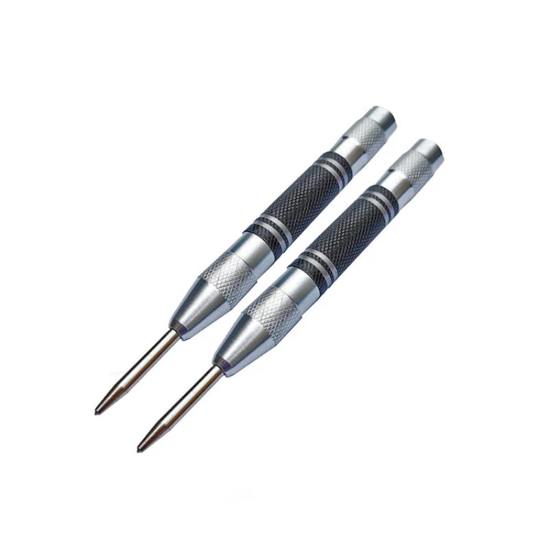 1/2PCS Drill Center Mark Automatic Center Pin High Hardness Center Drill Strong Spring for Metal Punch Positioning Marks Labor