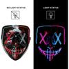 Poptrend Halloween Mask LED Light Up Mask Scary Mask For Festival Cosplay Halloween Costume Masquerade Parties Carnival Gift