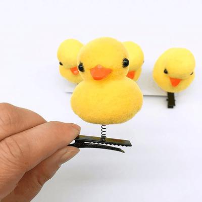Lovely Little Yellow Duck Hairpin Heart Windmill Star Chick Dog Rabbit Barrettes For Children Gift Hair Clip Funny Festival Gift