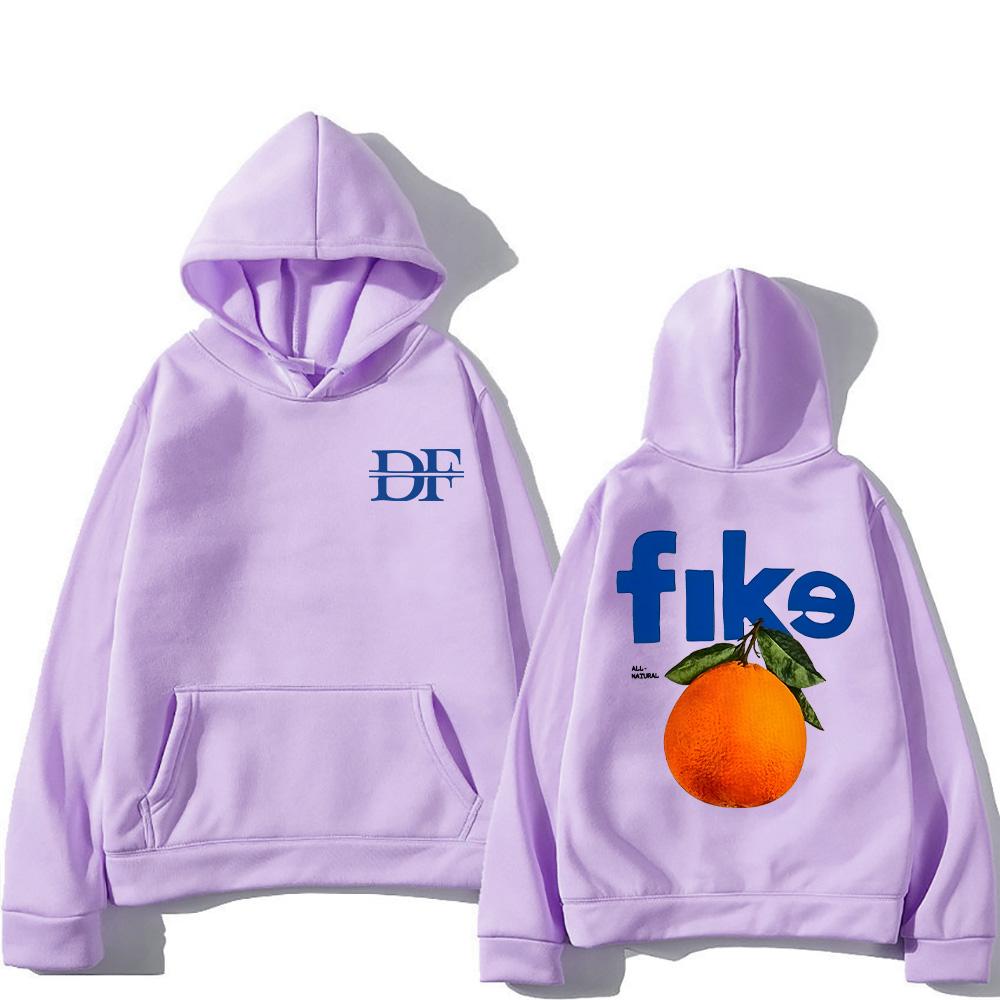 Dominic Fike Oranžové Mikiny Vtipná Nová Grafická Mikina Dámská Pánská High Street Mikina Módní Hip Hop Streetwear Y2k