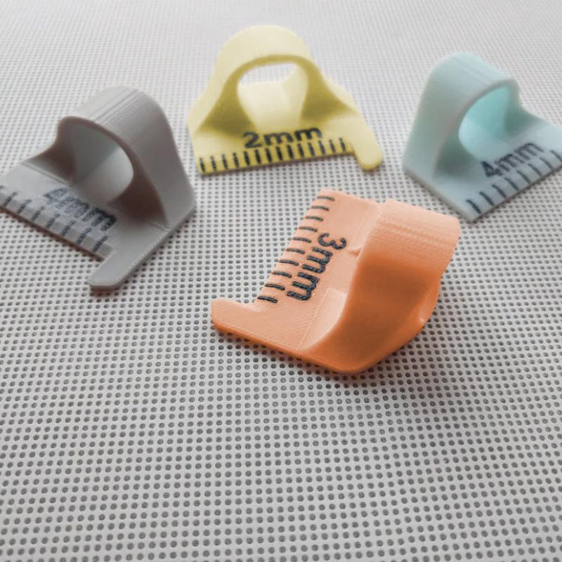 Sewing Needle Gauge Measuring Tool, Finger Ruler Sewing Template For Equal Stitches, Finger Protector, Diy Stitching Guide Tool