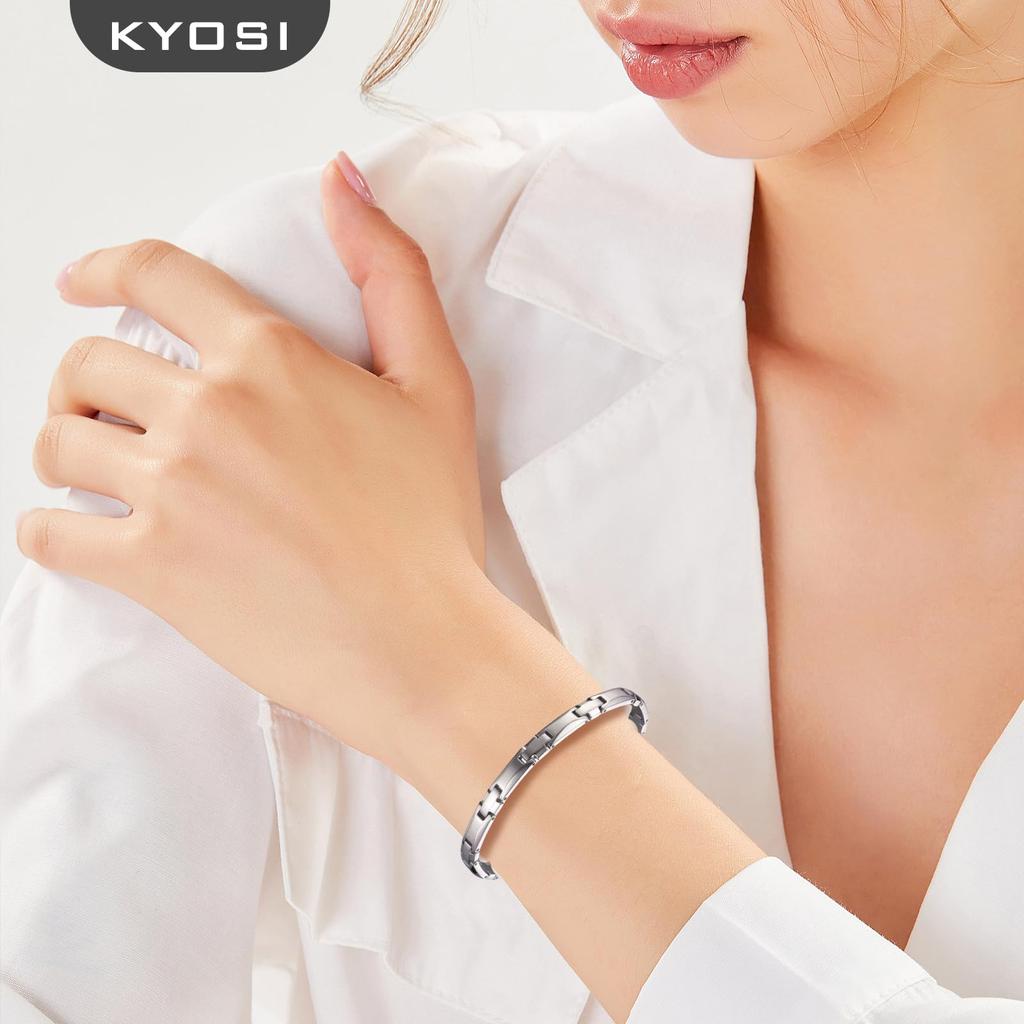 Magnetic Titanium Stylish and Casual Bracelet [KYOSI] Bracelet, Tape-Based Anti-Static