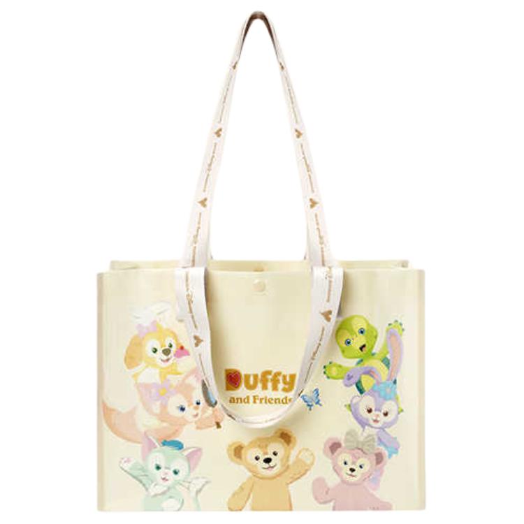 New Disney PE Tote Bag, Shopping Bag, Shoulder Bag, Handbag Trumpets Unisex Beige 400060433266