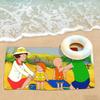 Cartoon C-Caillou Towel Drying Bath Towel Applicable To Light Swimming Camping Yoga Beach Out