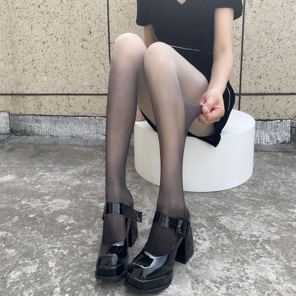 

Женские готические градиентные колготки Y2K, сексуальные нейлоновые колготки с эффектом пуш-ап для чулок Kawaii Lolita, милые чулки Harajuku Club/Party Nights One Size