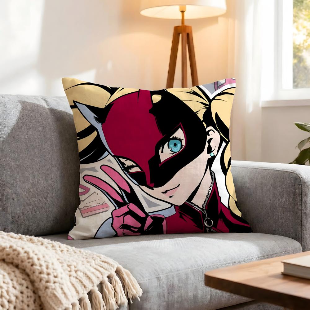 Game Revelations Persona Cushion Cover 1Pcs Decorative Covers Soft Cushion Case For Sofa Couch Decor 40X40 45X45 Pillowcases