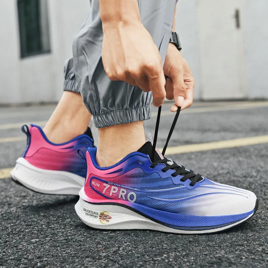 2025 Summer Men's Running Shoes New Professional Carbon Plate Sports Training Shoes Outdoor Non-slip Shock-absorbing