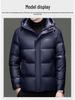 Men's 2025 High Fill 90 White Duck Down Jacket - Fashionable Thickened Winter Puffer for Middle Age