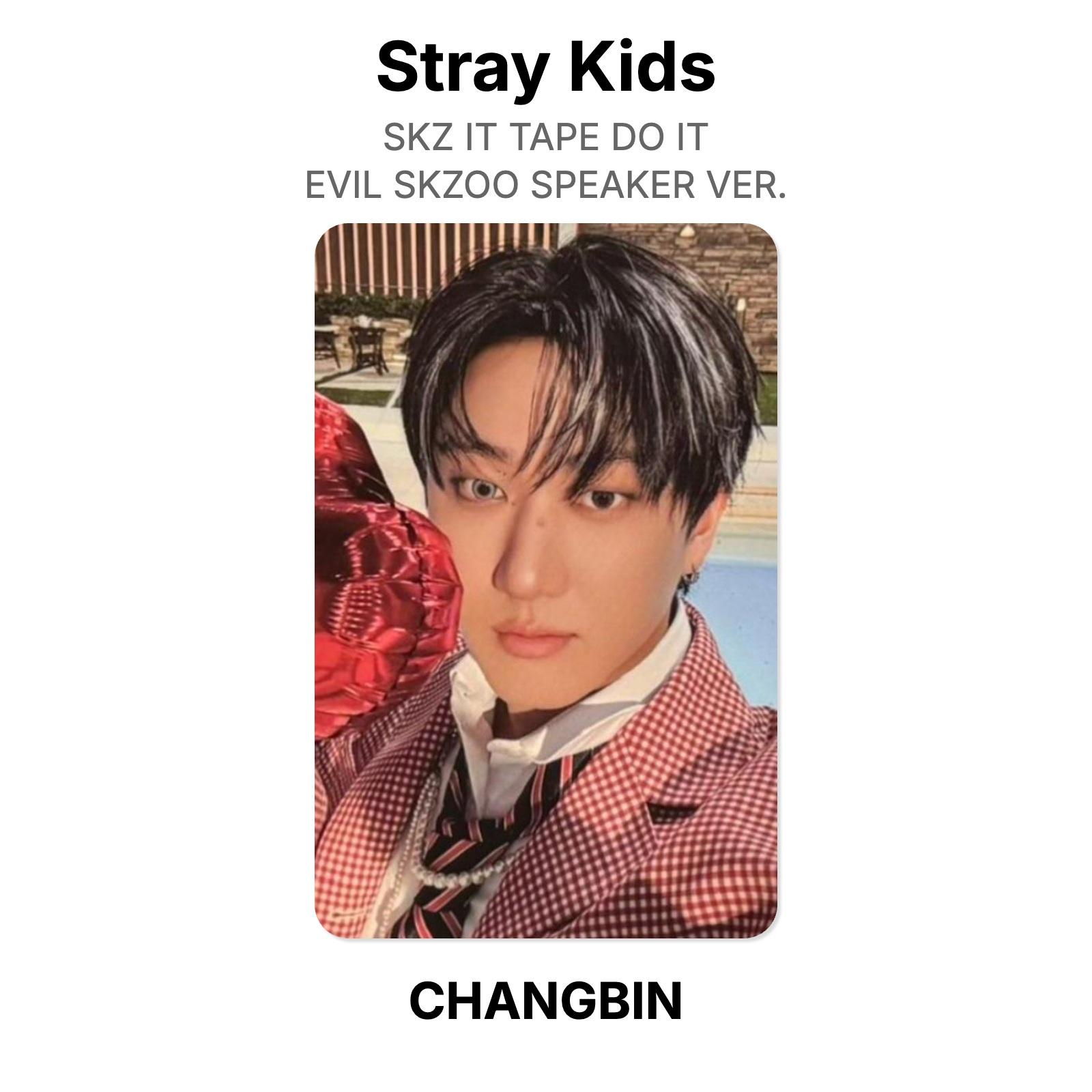 Stray Kids SKZ IT TAPE DO IT EVIL SKZOO SPEAKER VER. Official Photocard CHANGBIN