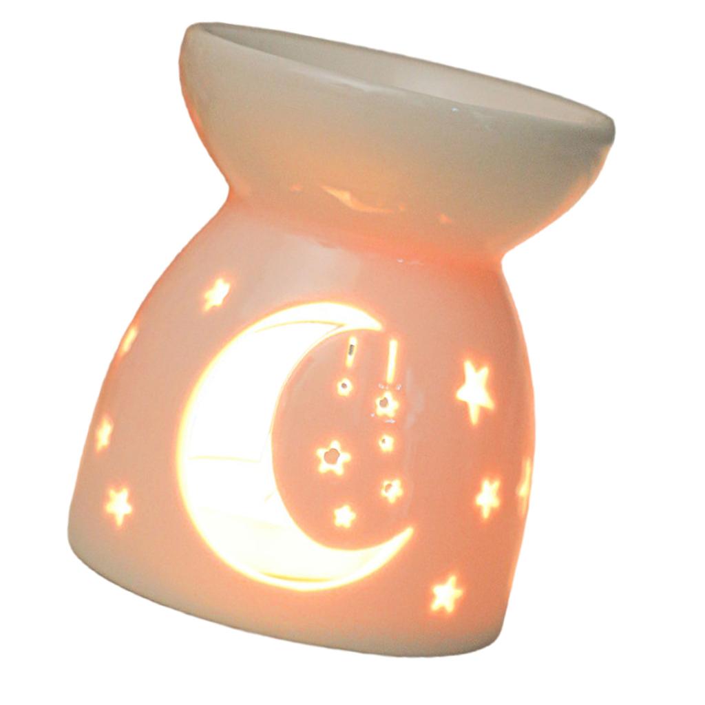 Ceramics Hollowed Out LOVE Florals Essential Oil Burners Tealight Candle Holder Aromas Diffuser for Elegant Home Decors