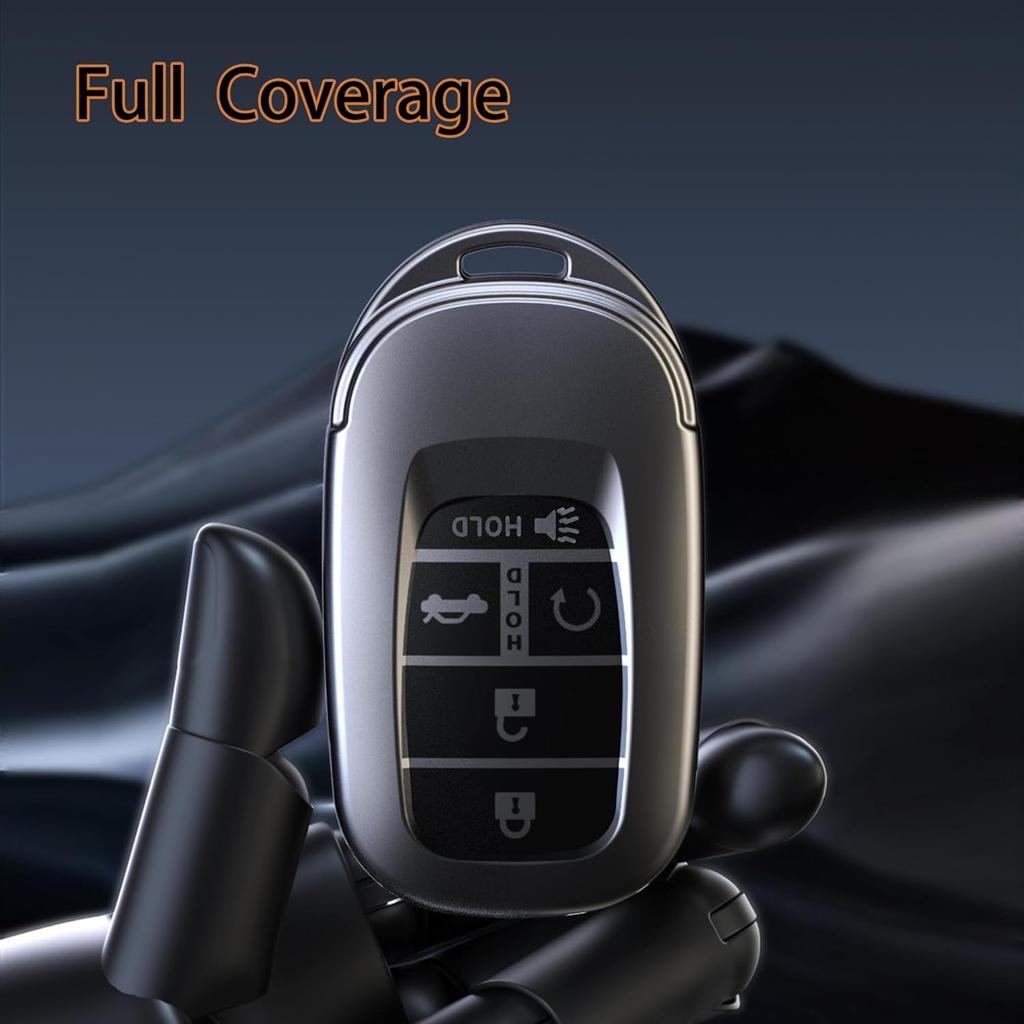 Key Fob Cover with Keychain For 2022 2023 2024 Accord Civic HR-V CR-V Pilot Smart Remote Key Case