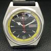 JAPAN VINTAGE SEIKO ACTUS AUTOMATIC 7009A MENS BLACK COLOR DIAL WATCH A702346-5 R124-a702346