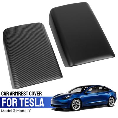 Accessori auto per interni Tesla Model 3 Model Y 2019-2022, decorazione protettiva per auto in fibra di carbonio, nero opaco