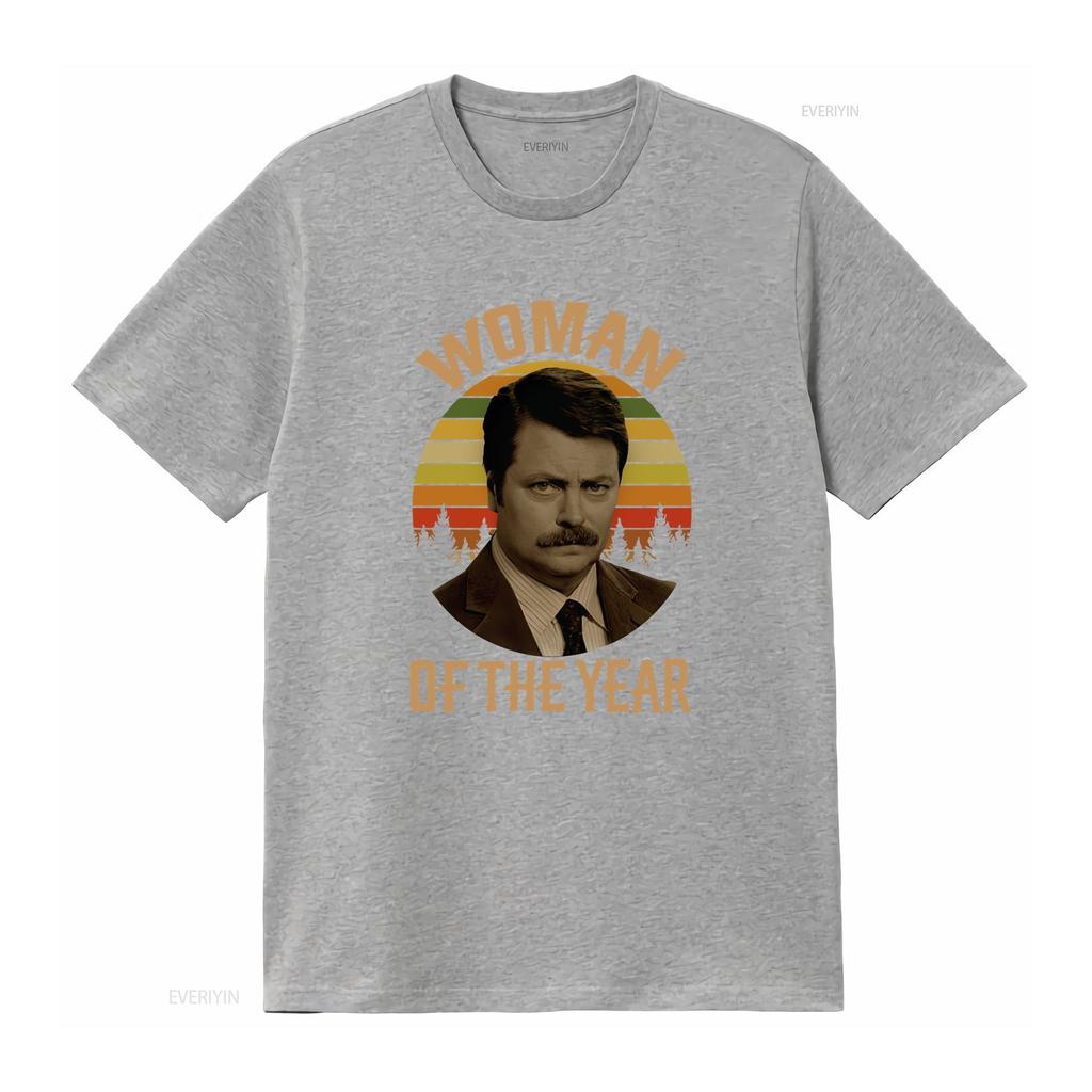 Neues limitiertes Kunst-T-Shirt für die Frau des Jahres, Vintage Retro, Ron Swanson Parks, vintage gewaschen, leicht, Unisex Designer-Kleidung