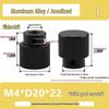 Aluminum Alloy Knurled Handwheel with Side Teeth, Threadless M3-M8, Hand-Tightened Nut