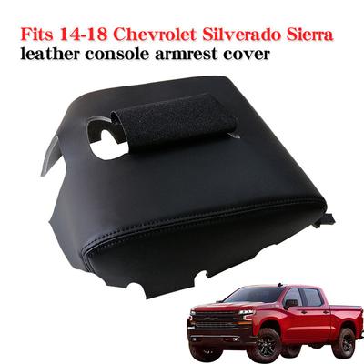 Pro Chevrolet Silverado Sierra Kryt středové loketní opěrky Kožená úložná schránka Ochranná podložka Modifikace interiéru