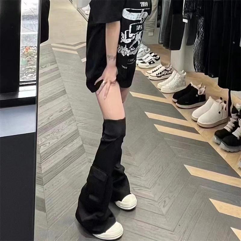 Avrupa ve Amerikan tarzı pantolon diz üstü çizmeler bahar 2025 yeni trend cep ince botlar çok yönlü dış giyim moda botlar