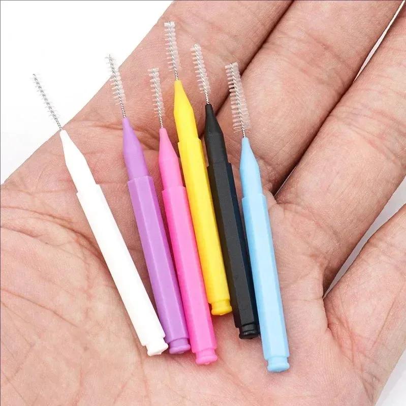 20Pcs Mini Eyebrow Brush Brow Perm Brush Disposable Brow Lifting Brushes Bendable Micro Eyelash Brush Applicators Makeup Tool