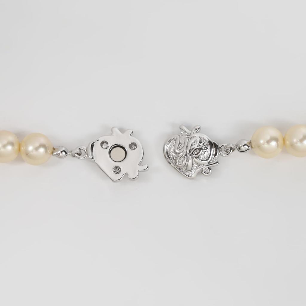 [MIONO] [Produced by Yumi Katsura] Pearl Necklace 8mm Yumisienne Light Orange Popular Women's Simple Stylish for Formal Occasions Made in Japan