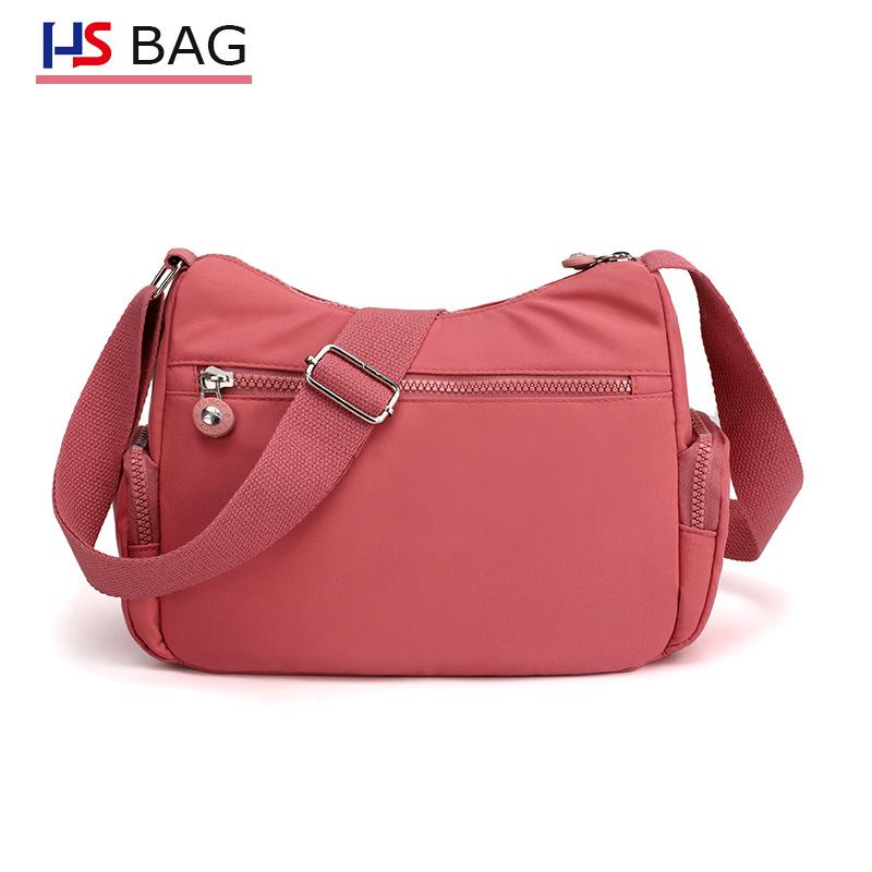 Women's Water-Repellent Nylon Crossbody Bag - Large Capacity Casual Outdoor Shoulder Backpack