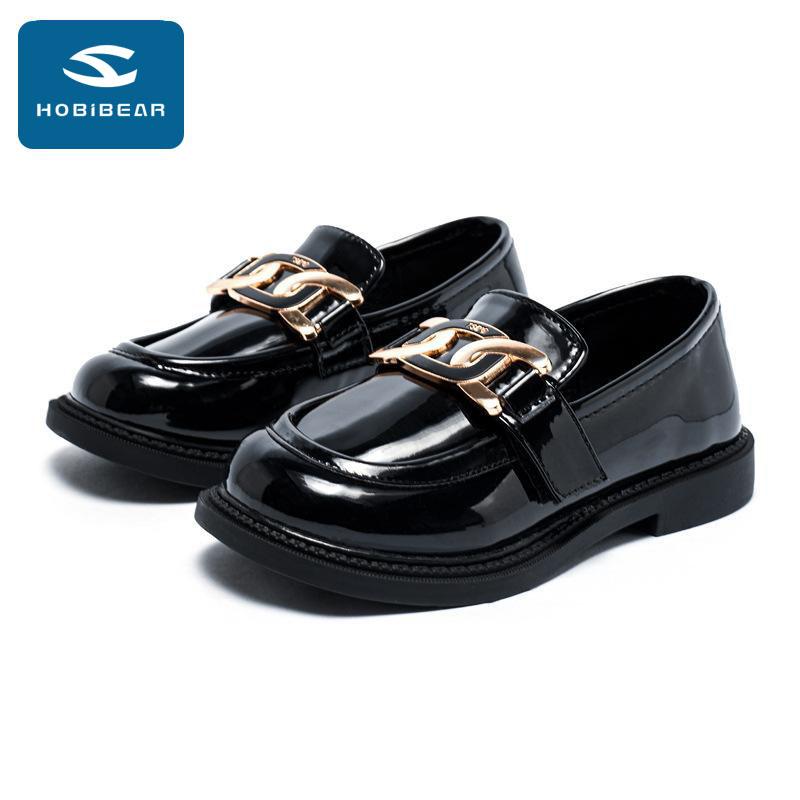 

Hobibear, маленькая кожаная обувь, детская обувь принцессы для средней школы, кожаная обувь для девочек