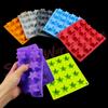 Silicone World DIY Five-pointed Star Ice Cube Silicone Molds 16 Grids Star Ice Grid Mold Ice Making Tray Chocolate Baking Tools