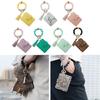 Pu Leather Tassel Circle for Key Chain Women Wristlet Keychain