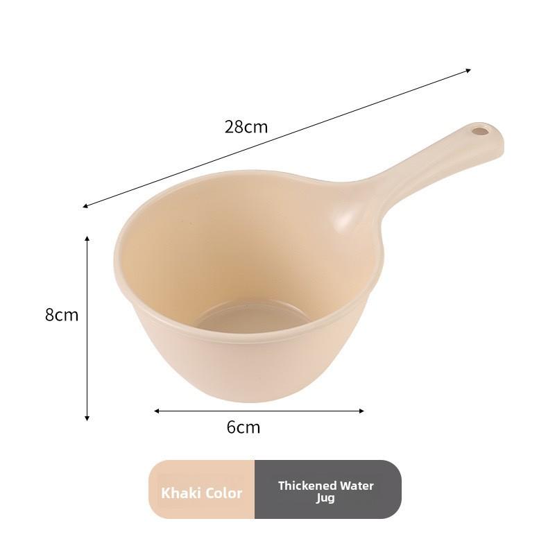 Thickened Plastic Handheld Water Bucket with Lid for Home Laundry Bathing Storage Large Size Dormitory Bath Bucket round Shape