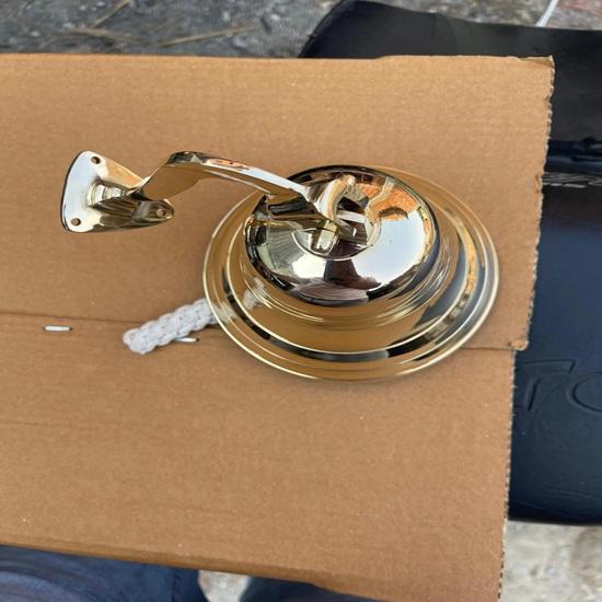 Engraved Brass Door Bell Nautical Home Decor Wedding, Anniversary, Office Decor Gift