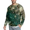Men's Casual Fashion Printed Round Neck Pullover Sweatshirt