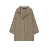 Spring 2025 Women's Linen V-Neck Long Sleeve Shirt & Wide-Leg Pants Casual Set