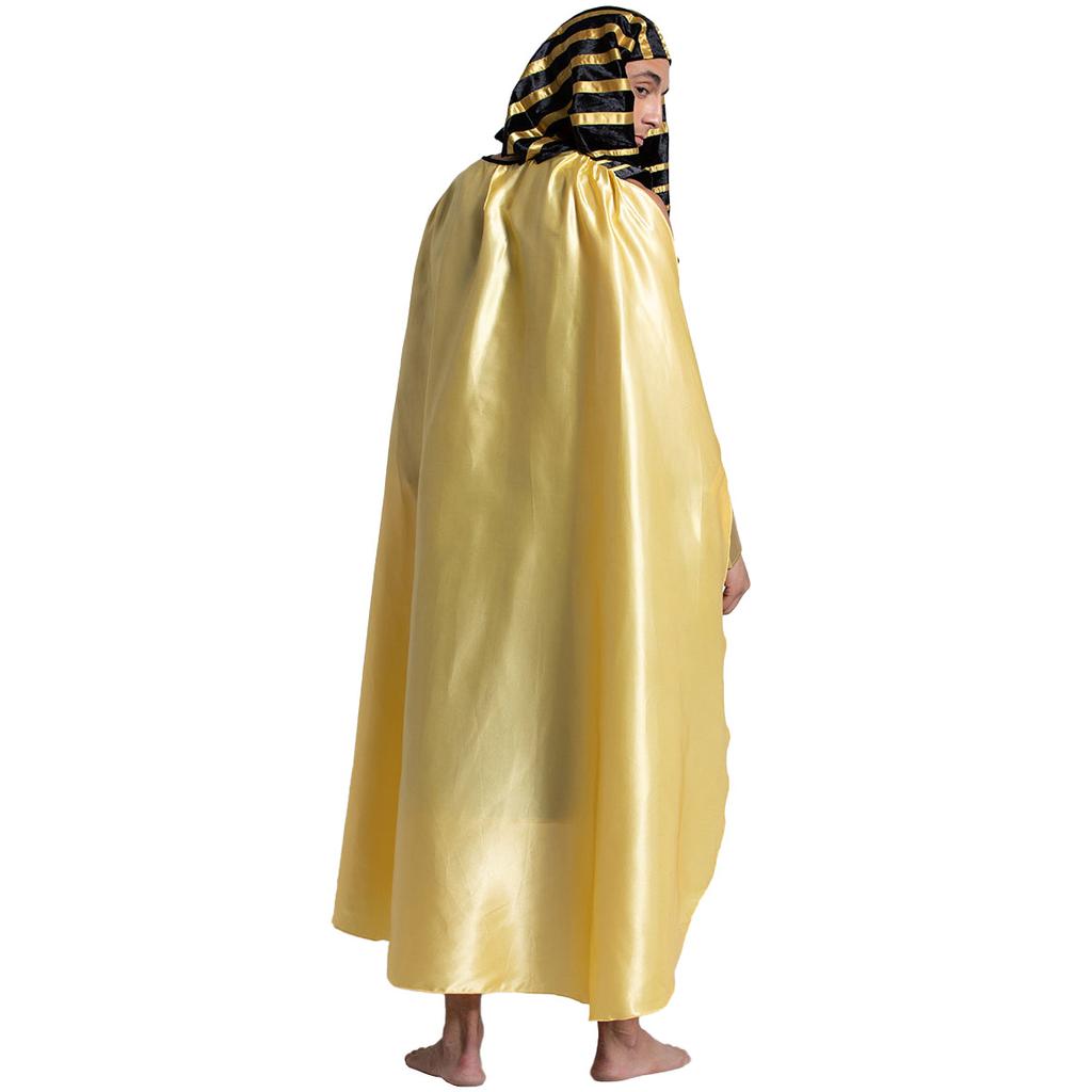 Středověký starověký římský egyptský faraon cos kostým, starověký řecký král pánský halloweenský párty kostým