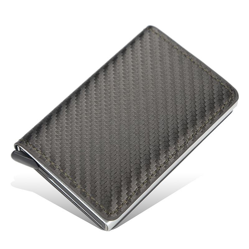 

Men S Anti Theft Card Swiping Bag RFID Short Automatic Small Wallets Bank Business Clips Money Slots Plaid Card Holders кофейный