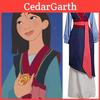 Elegant Mulan Traditional Kimono Dress Full Set For Halloween Party Cosplay