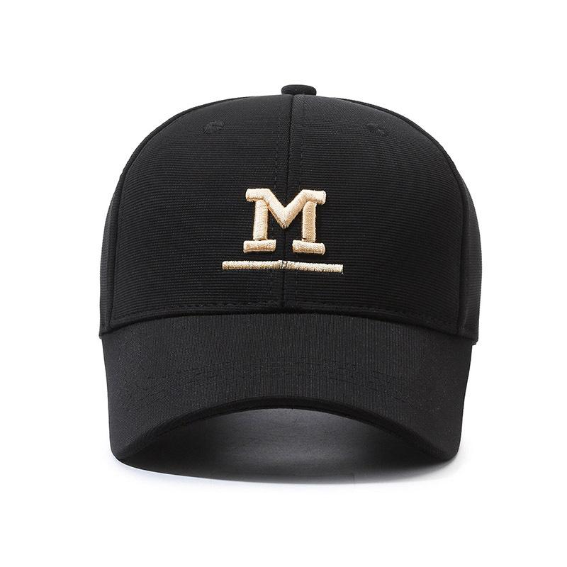 Hat Women's Spring and Autumn Baseball Cap Three-dimensional M letter embroidery Small sunshade Casual outdoor cap Women