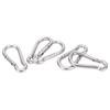 5pcs 40mm Carabiner Clip Stainless Steel Heavy Duty Spring Snap Hook for Hammock Dog Leash