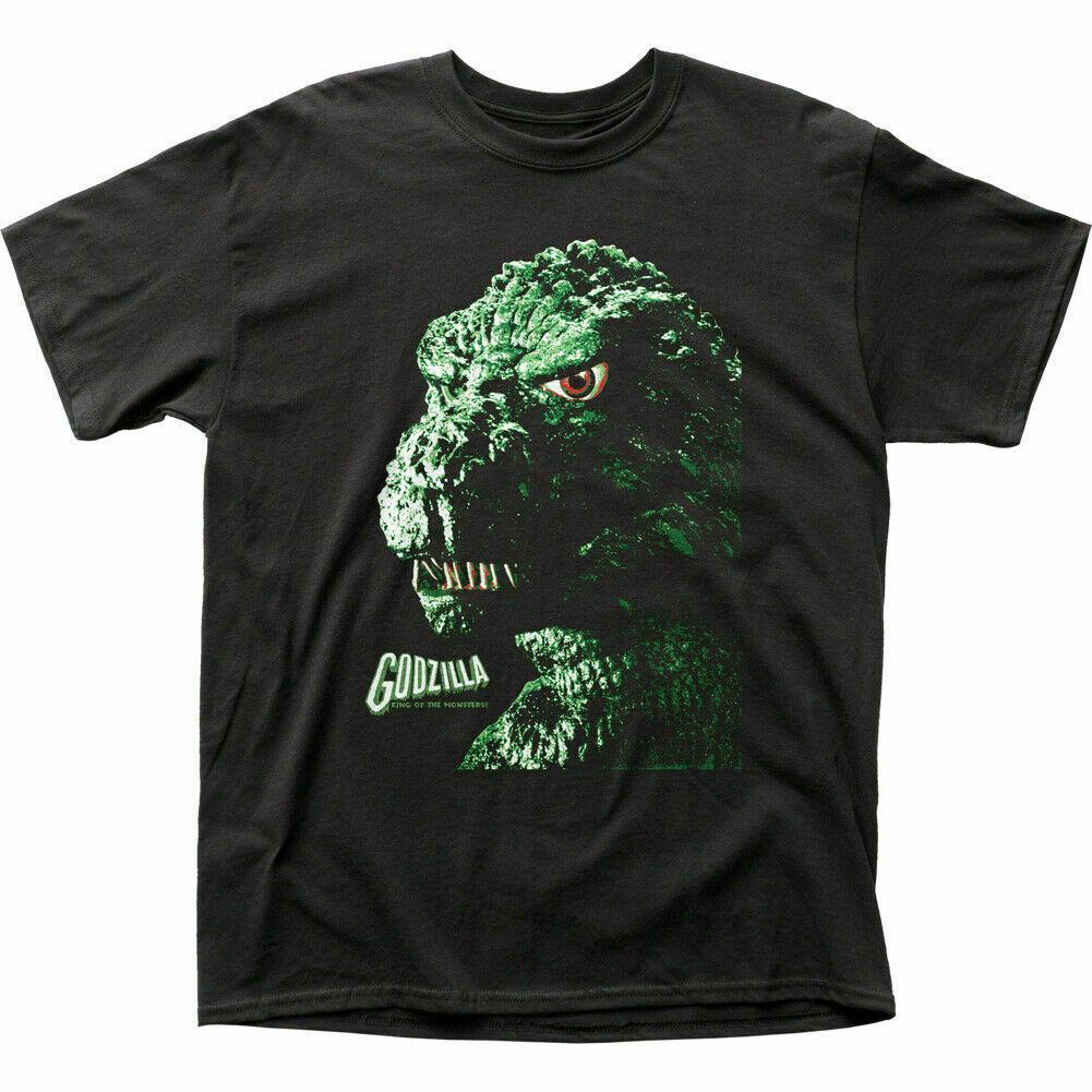 Godzilla Portrait T Shirt Mens Licensed Pop Culture Movie Retro Tee New Black XXXL