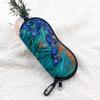 1 st Van Gogh Irissen Kunstprint Brillenetui Draagbare Rits Zonnebril Pouch Met Karabijnhaak Krasbestendig Brillen Beschermtas Kunstliefhebbers Cadeau