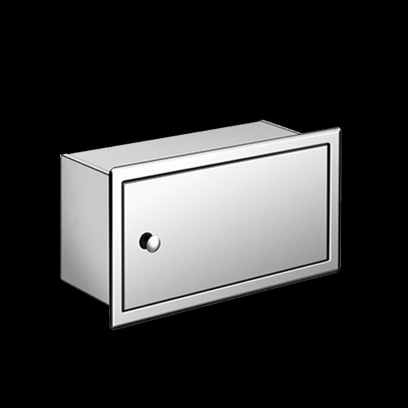 Juyuan 4AK67 Wall-Mounted Brushed Stainless Steel Tissue Box
