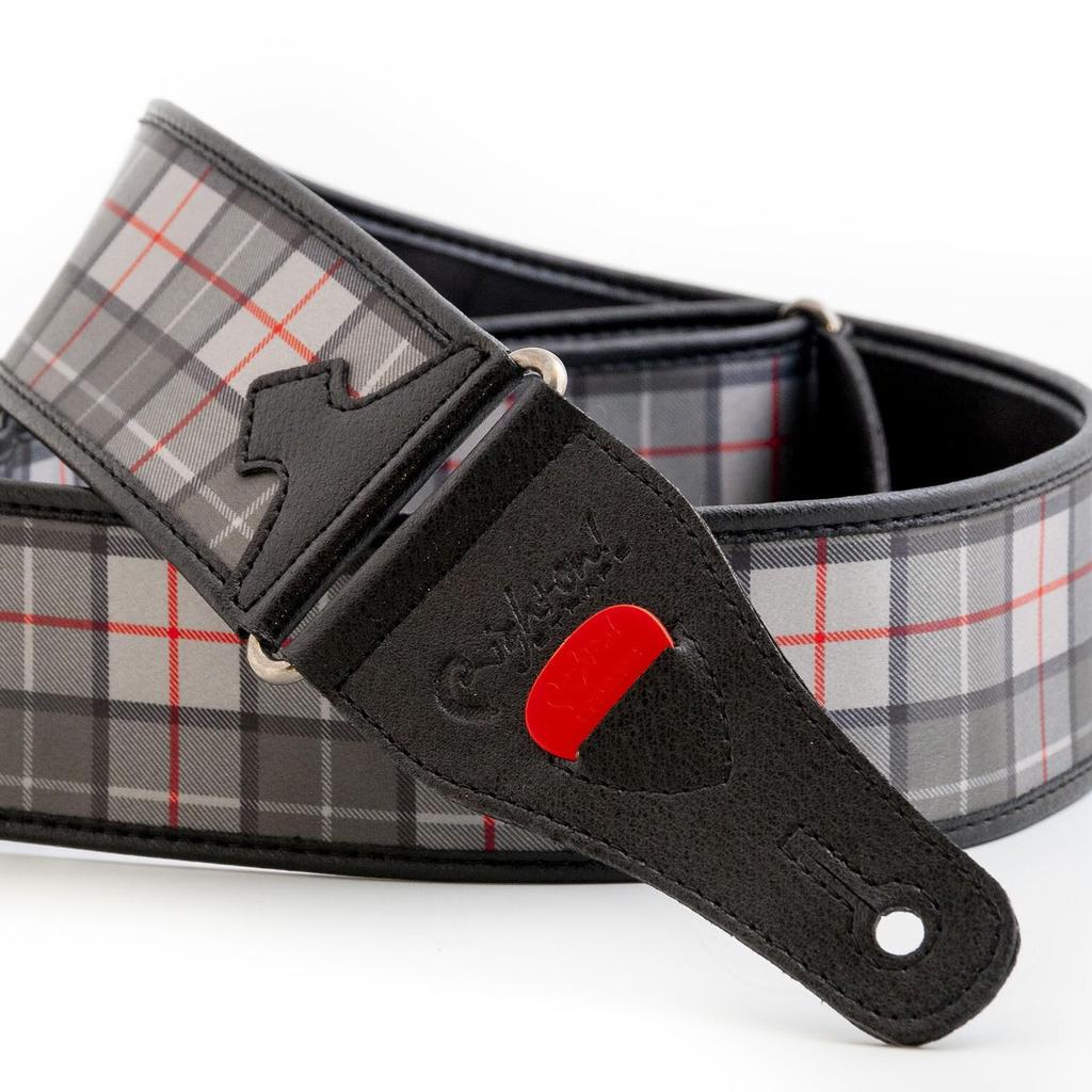 Right On Straps Guitar Strap Width Length TARTAN GRS GRAY [RightOn! STRAPS] 6cm, 95-150cm []