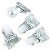 1/2/4Pcs Heavy Duty Caster Wheel 360 Degree White Nylon Rubber Furniture Roller 1/1.25/1.5/2/2.5/3inch Furniture Carts