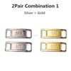 Combination AF1 Diamond Shoe Charms Fashion Laces Buckle Quality Metal Shoelaces Decorations Chapa Air Force 1 Shoes Accessories