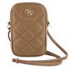 Guess Zip Quilted 4G Brown Handbag