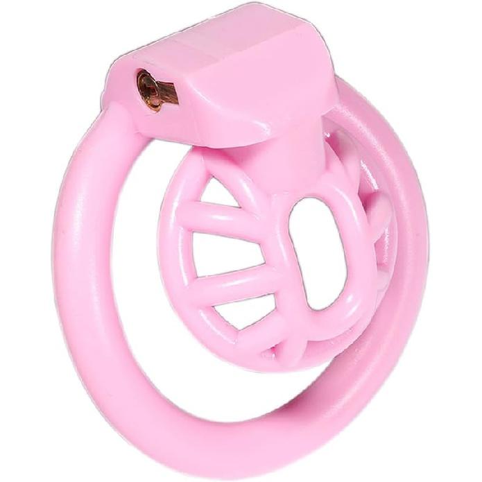 FREDORCH 2022 Super Small Penis Ring Sissy Chastity Cage,Locked in Male Chastity Device with 4 Base Ring (L-Large, Black)