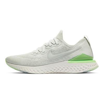 Epic React Flyknit 2 Light Silver Lime Blast Women's Sneakers BQ8927-005