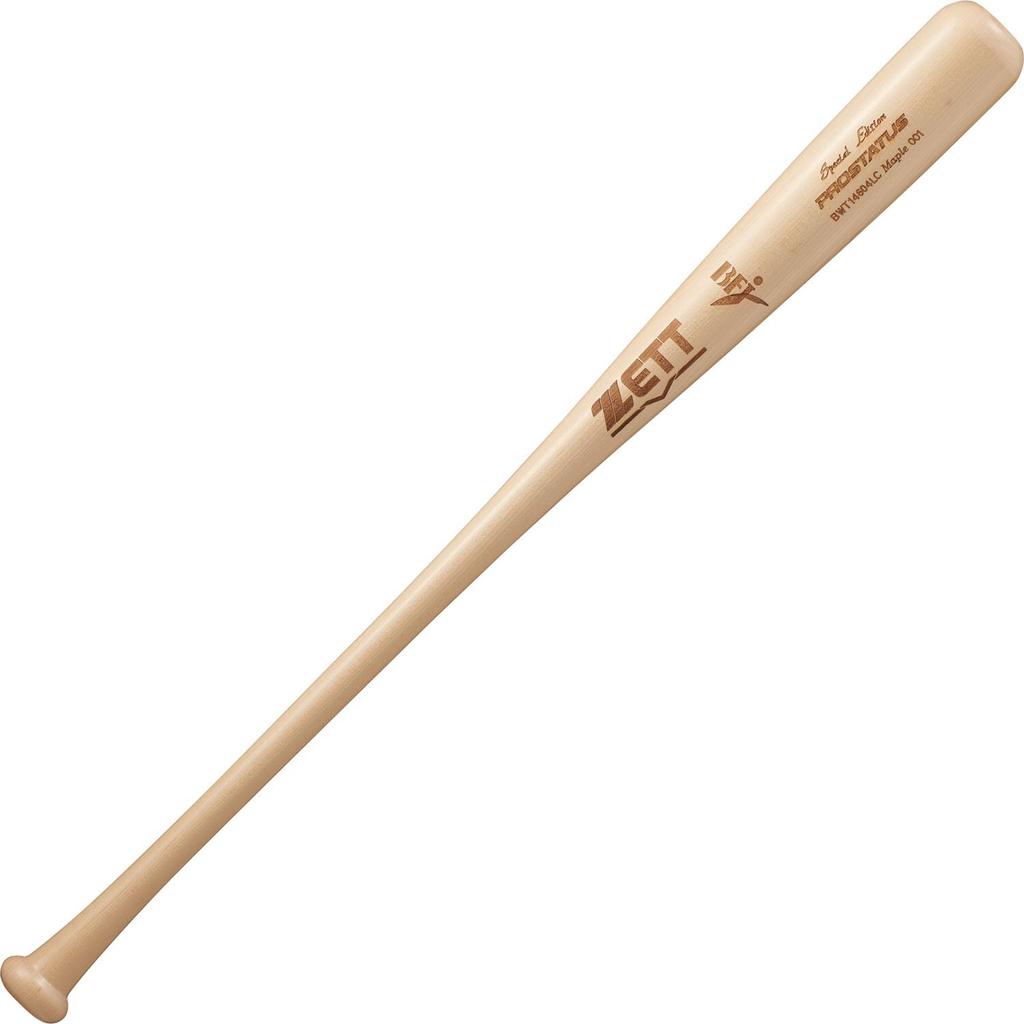 ZETT Prostatus SE Hardball Baseball Wooden American Hard 880g Natural Made in BWT14604LC Bat, (North Maple), 84cm, average, (1200TG), Japan,