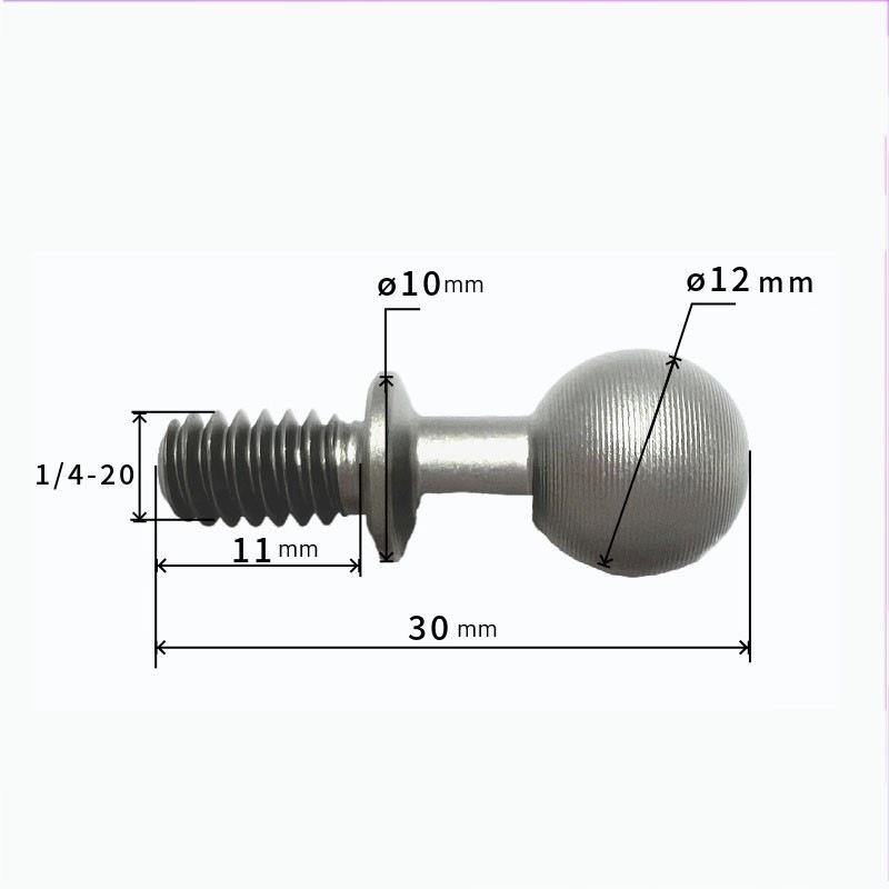

Photography Ball Head Adapter with 1/4 Screw for Universal Magic Arm Conversion