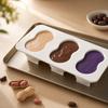 Silicone Peanut Shape Mousse Cake Mold 8 Inch Flexible Non Stick Baking Mold Heat Resistant Easy Release for Pastry Dessert Making
