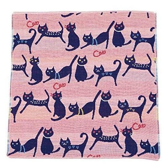 Japanese-made Imabari Towel 3-layer Gauze Handkerchief (Cat) Pocchi Return Gift Small Retirement Thank You Greeting Brand Ladies Kids Present Baby Day